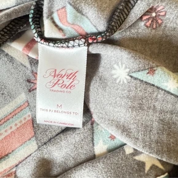 North Pole Black Tunic Mini Dress Christmas Trees Ugly Sweater Party Medium - Picture 5 of 6